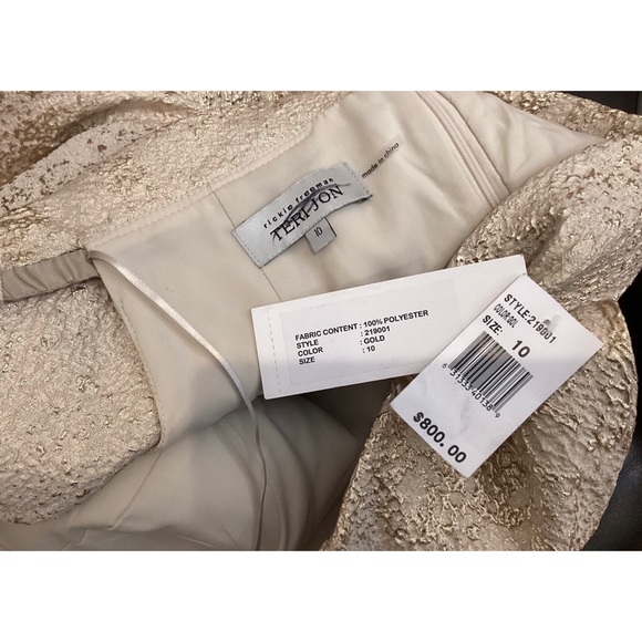 TERI JON BY RICKIE FREEMAN OFF THE SHOULDER GOWN - Picture 7 of 9